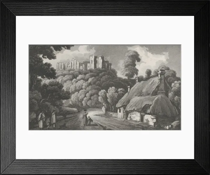Framed Print : Ragland, from Remarks on a Tour to North and South Wales, in the year 1797, February 1, 1800. Creator: John Hill Framed Print : Ragland, from Remarks on a Tour to North and South Wales, in the year 1797, February 1, 1800. Creator: John Hill