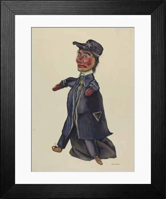 Framed Print : Jerry the Policeman, c. 1937. Creator: Dorothy Harris Framed Print : Jerry the Policeman, c. 1937. Creator: Dorothy Harris