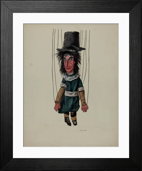 Framed Print : Marionette - Missionary, c. 1937. Creator: Dorothy Harris Framed Print : Marionette - Missionary, c. 1937. Creator: Dorothy Harris