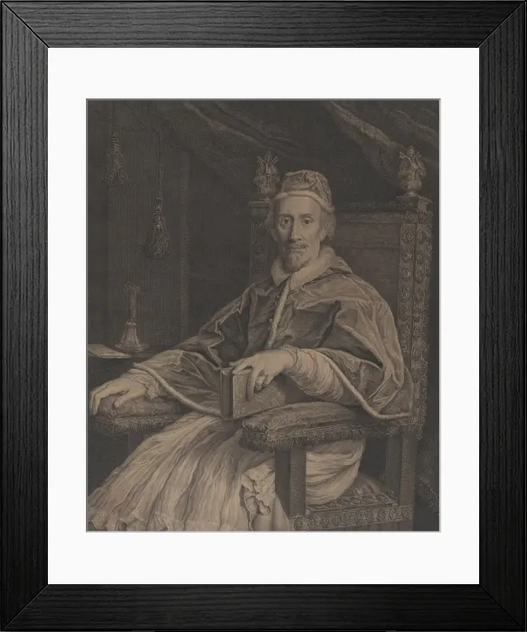 Framed Print : Pope Clement the Ninth, 1780. Creator: John Hall Framed Print : Pope Clement the Ninth, 1780. Creator: John Hall