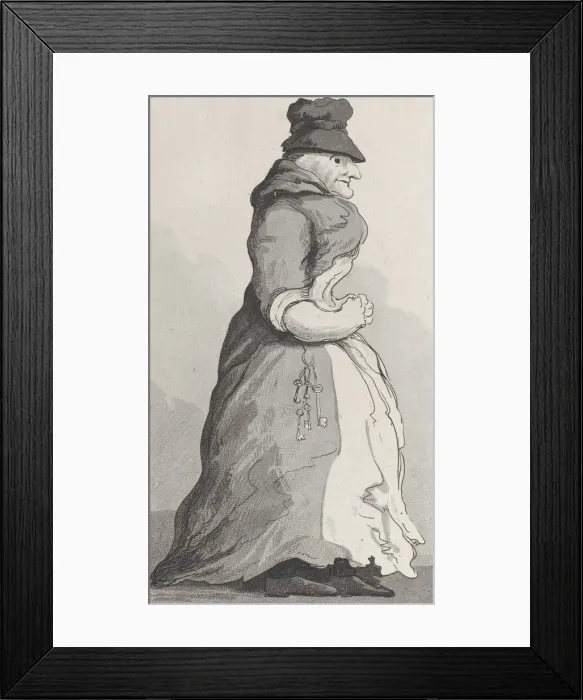Framed Print : A Welsh Landlady, from Remarks on a Tour to North and South Wales, in the year 1797, 1800. Creator: John Hill Framed Print : A Welsh Landlady, from Remarks on a Tour to North and South Wales, in the year 1797, 1800. Creator: John Hill