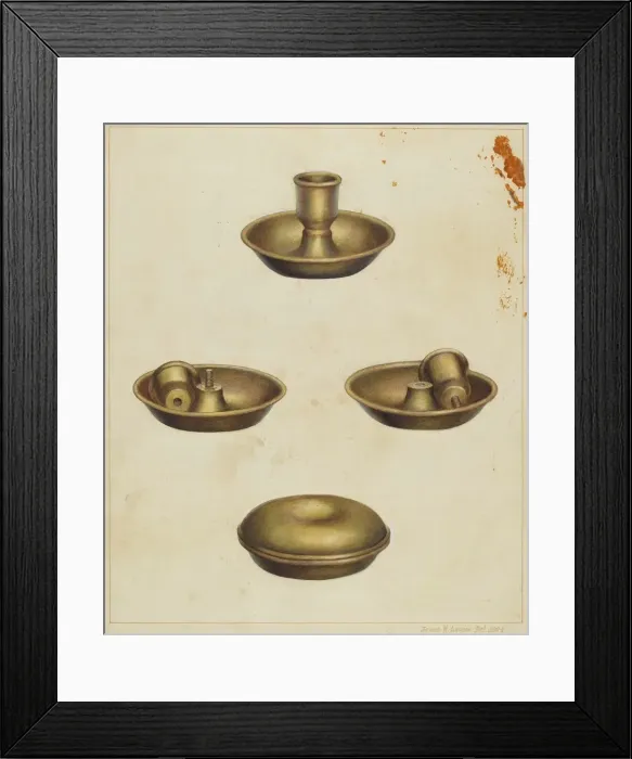 Framed Print : Candlestick, 1935 / 1942. Creator: James M. Lawson Framed Print : Candlestick, 1935 / 1942. Creator: James M. Lawson