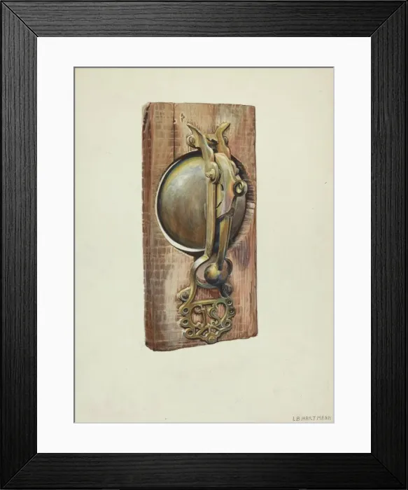 Framed Print : Street Car Bell, 1935 / 1942. Creator: L. B. Hartman Framed Print : Street Car Bell, 1935 / 1942. Creator: L. B. Hartman