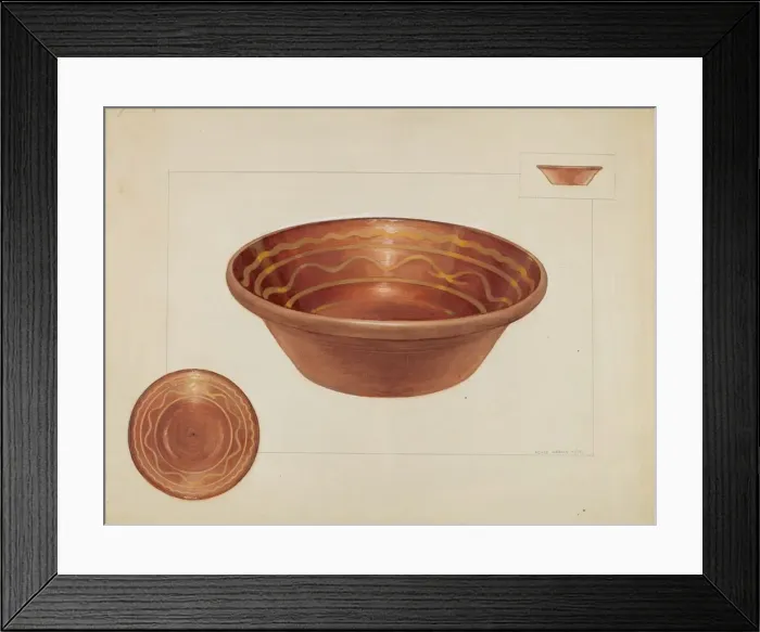 Framed Print : Bowl, 1935  /  1942. Creator: Agnes Karlin