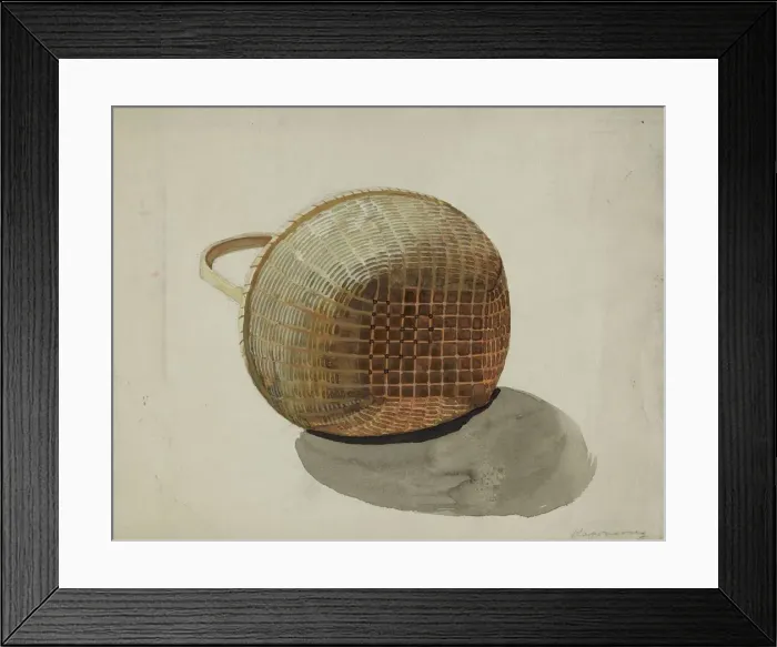 Framed Print : Shaker Basket, 1935 / 1942. Creator: Kapousouz Framed Print : Shaker Basket, 1935 / 1942. Creator: Kapousouz