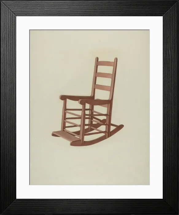 Framed Print : Rocker, c. 1941. Creator: Dorothy Johnson Framed Print : Rocker, c. 1941. Creator: Dorothy Johnson