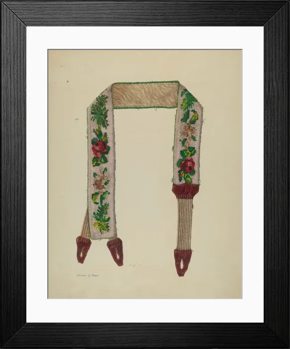 Framed Print : Suspender, c. 1930. Creator: Dolores Haupt Framed Print : Suspender, c. 1930. Creator: Dolores Haupt