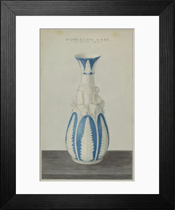 Framed Print : Vase, c. 1938. Creator: Cleo Lovett Framed Print : Vase, c. 1938. Creator: Cleo Lovett