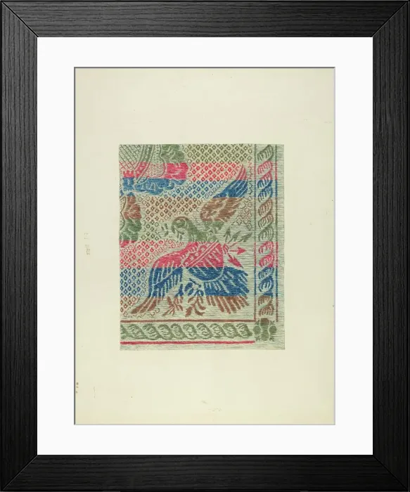 Framed Print : Homespun Bedspread, c. 1938. Creator: Gene Luedke Framed Print : Homespun Bedspread, c. 1938. Creator: Gene Luedke