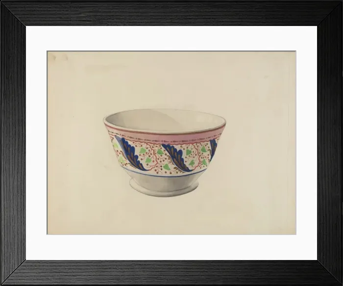 Framed Print : Soup Bowl, c. 1936. Creator: William Kerby Framed Print : Soup Bowl, c. 1936. Creator: William Kerby