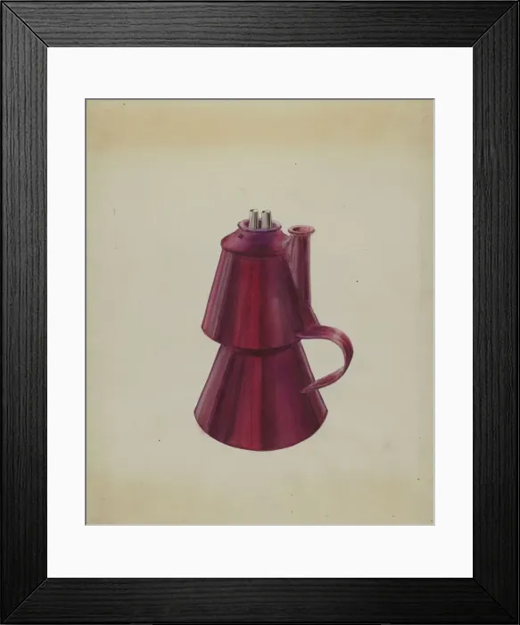 Framed Print : Petticoat Lamp, c. 1936. Creator: William Kerby Framed Print : Petticoat Lamp, c. 1936. Creator: William Kerby