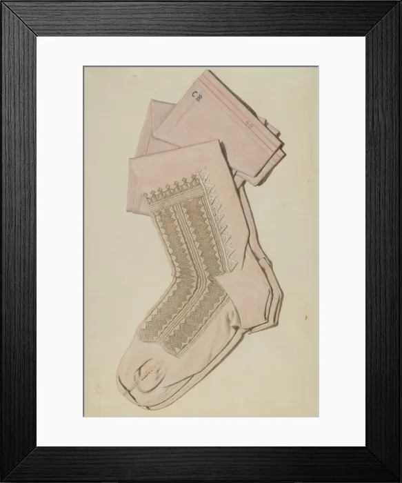 Framed Print : Stockings, c. 1936. Creator: William High Framed Print : Stockings, c. 1936. Creator: William High