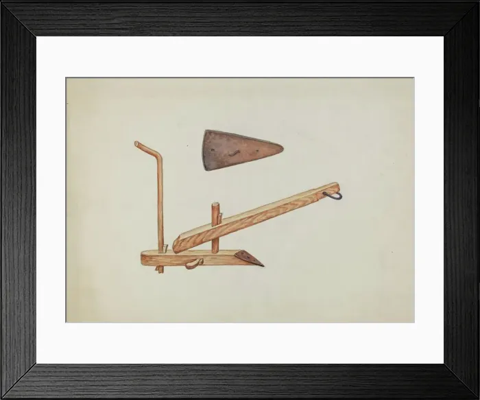 Framed Print : Plow and Plowpoint, c. 1937. Creator: William Hoffman