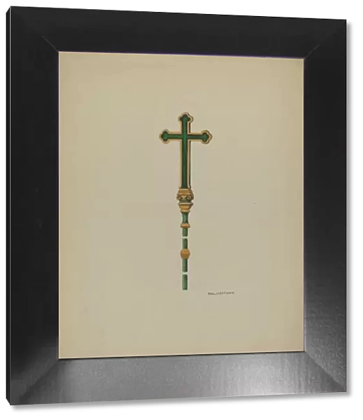 Processional Cross, c. 1936. Creator: William Hoffman