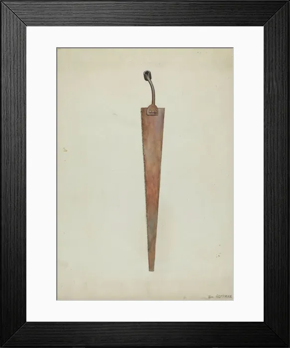 Framed Print : Whipsaw, c. 1937. Creator: William Hoffman Framed Print : Whipsaw, c. 1937. Creator: William Hoffman