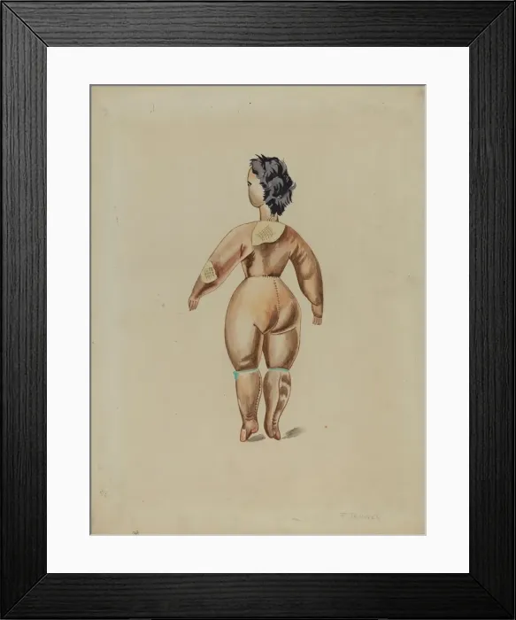 Framed Print : Primitive Doll, 1935 / 1942. Creator: Percival Jenner Framed Print : Primitive Doll, 1935 / 1942. Creator: Percival Jenner