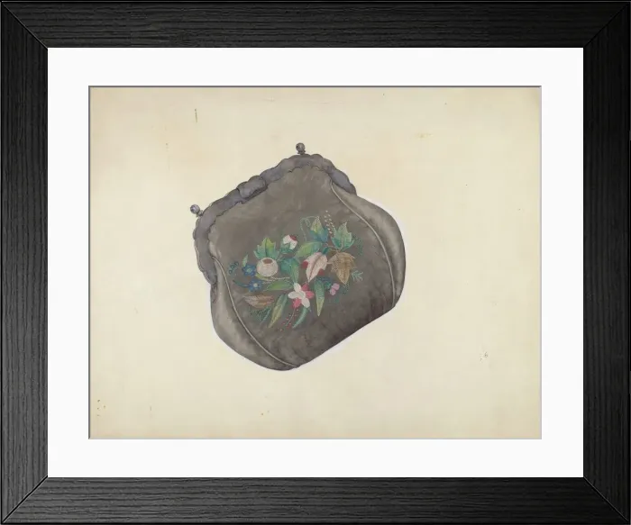 Framed Print : Purse, 1935 / 1942. Creator: Percival Jenner Framed Print : Purse, 1935 / 1942. Creator: Percival Jenner