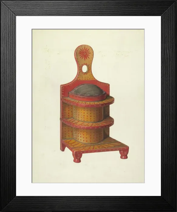 Framed Print : Zoar Thread Holder, c. 1938. Creator: Percival Jenner Framed Print : Zoar Thread Holder, c. 1938. Creator: Percival Jenner