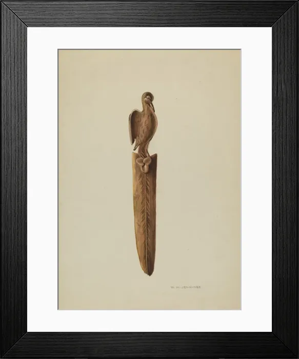 Framed Print : Envelope Opener, c. 1939. Creator: Walter W. Jennings Framed Print : Envelope Opener, c. 1939. Creator: Walter W. Jennings