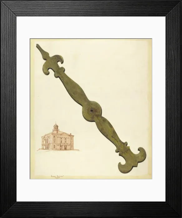 Framed Print : Bishop Hill: Clock Hand, 1937. Creator: Ivar Julius Framed Print : Bishop Hill: Clock Hand, 1937. Creator: Ivar Julius