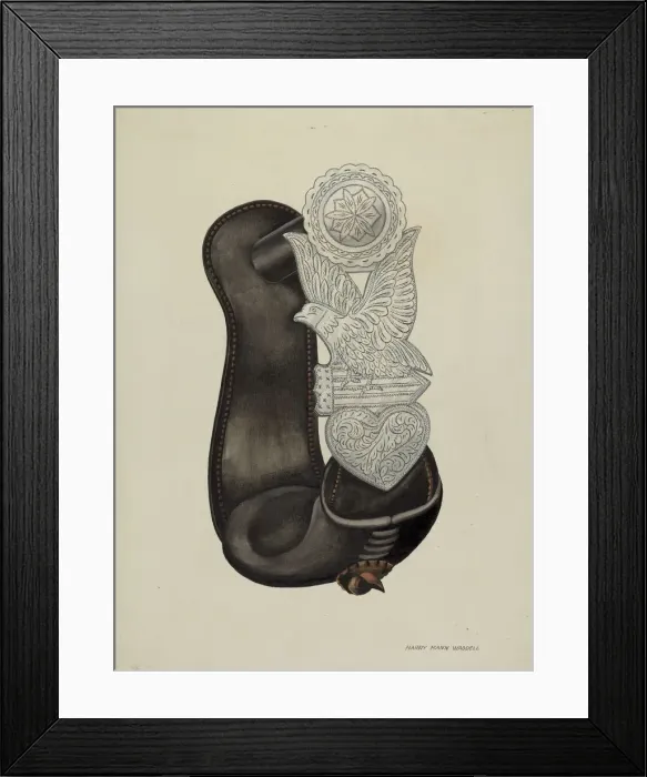 Framed Print : Stirrup, c. 1940. Creator: Harry Mann Waddell Framed Print : Stirrup, c. 1940. Creator: Harry Mann Waddell