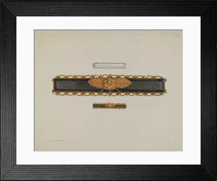Framed Print : Pin, c. 1937. Creator: Tulita Westfall Framed Print : Pin, c. 1937. Creator: Tulita Westfall
