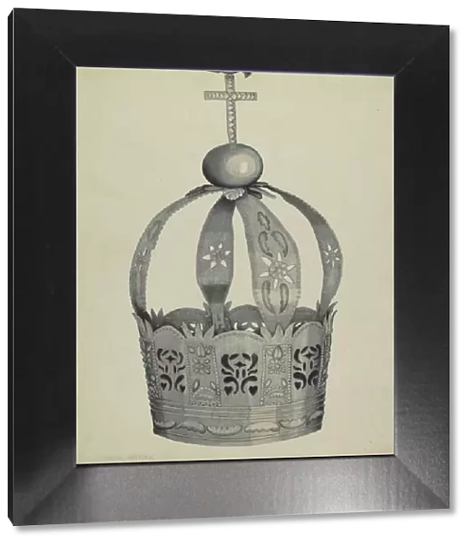 Silver Crown (Crown of the Holy Ghost), c. 1937. Creators: Tulita Westfall, Ethel Dougan