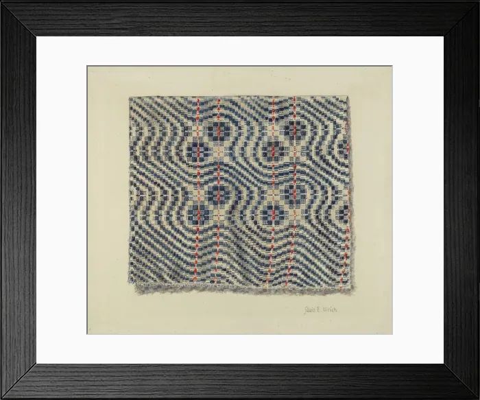 Framed Print : Coverlet, 1935 / 1942. Creator: Alois E. Ulrich Framed Print : Coverlet, 1935 / 1942. Creator: Alois E. Ulrich