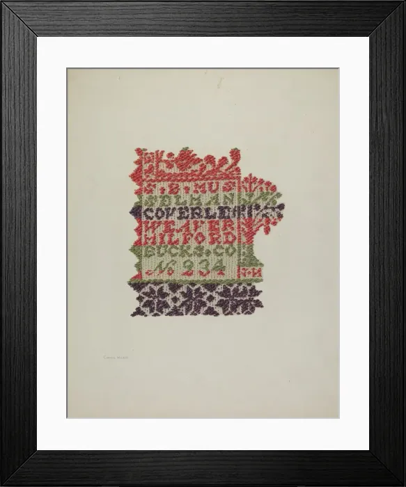 Framed Print : Coverlet, c. 1940. Creator: Carmel Wilson Framed Print : Coverlet, c. 1940. Creator: Carmel Wilson