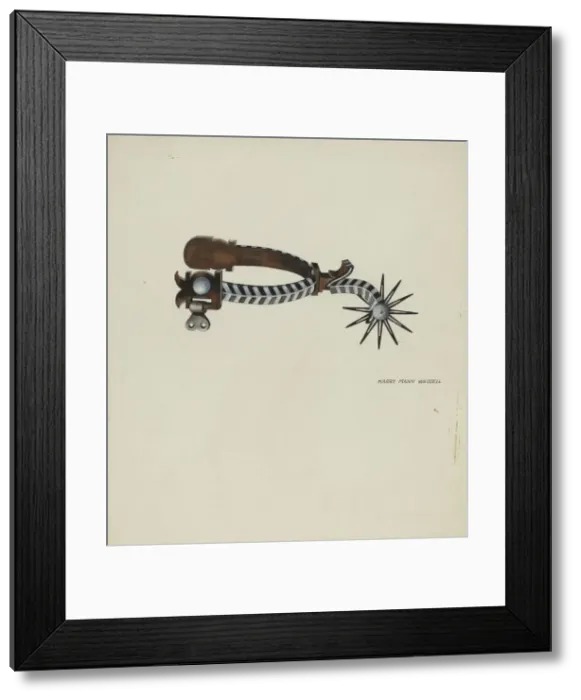 Framed Print : Spur, c. 1936. Creator: Harry Mann Waddell Framed Print : Spur, c. 1936. Creator: Harry Mann Waddell