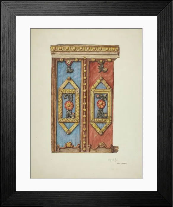 Framed Print : Pulpit Panel, 1937 / 1940. Creators: Harry Mann Waddell, Cornelius Christoffels Framed Print : Pulpit Panel, 1937 / 1940. Creators: Harry Mann Waddell, Cornelius Christoffels