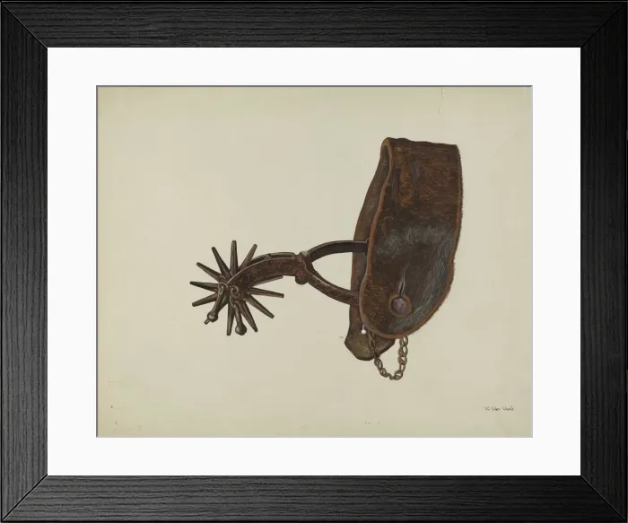 Framed Print : Spur, c. 1937. Creator: Vera Van Voris Framed Print : Spur, c. 1937. Creator: Vera Van Voris