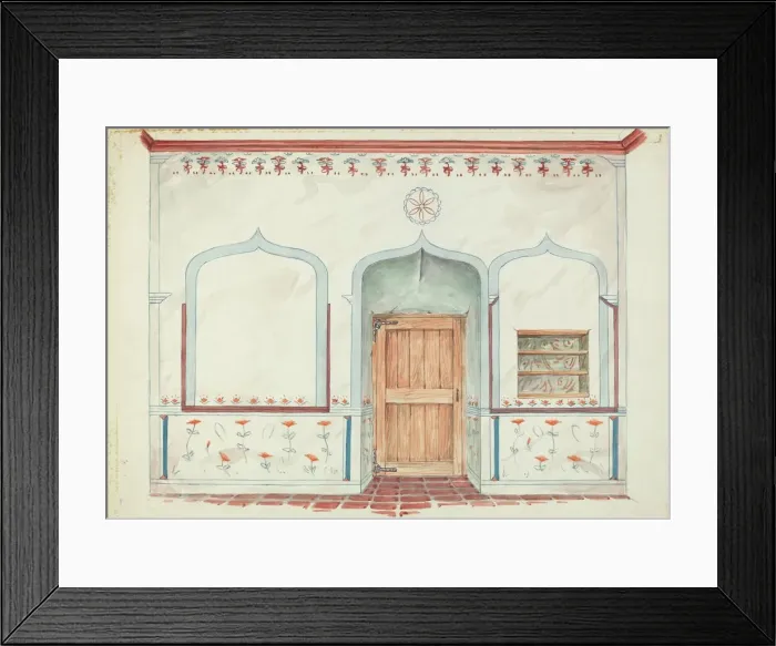 Framed Print : Wall Painting, 1935 / 1942. Creators: Harry Mann Waddell, Geoffrey Holt Framed Print : Wall Painting, 1935 / 1942. Creators: Harry Mann Waddell, Geoffrey Holt