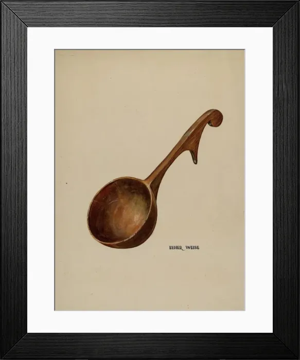 Framed Print : Wooden Dipper, 1935 / 1942. Creator: Elmer Weise Framed Print : Wooden Dipper, 1935 / 1942. Creator: Elmer Weise