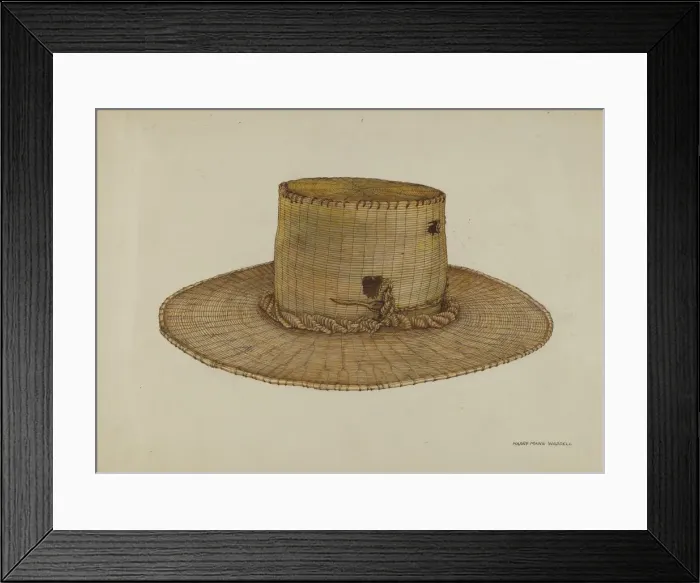 Framed Print : Spanish Southwest: Hat, c. 1939. Creator: Harry Mann Waddell Framed Print : Spanish Southwest: Hat, c. 1939. Creator: Harry Mann Waddell