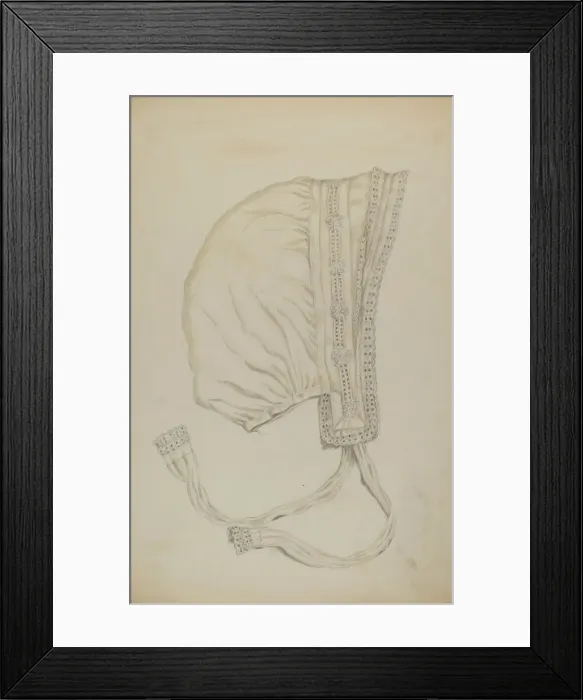 Framed Print : Economy Night Cap, c. 1938. Creator: Eva Wilson Framed Print : Economy Night Cap, c. 1938. Creator: Eva Wilson