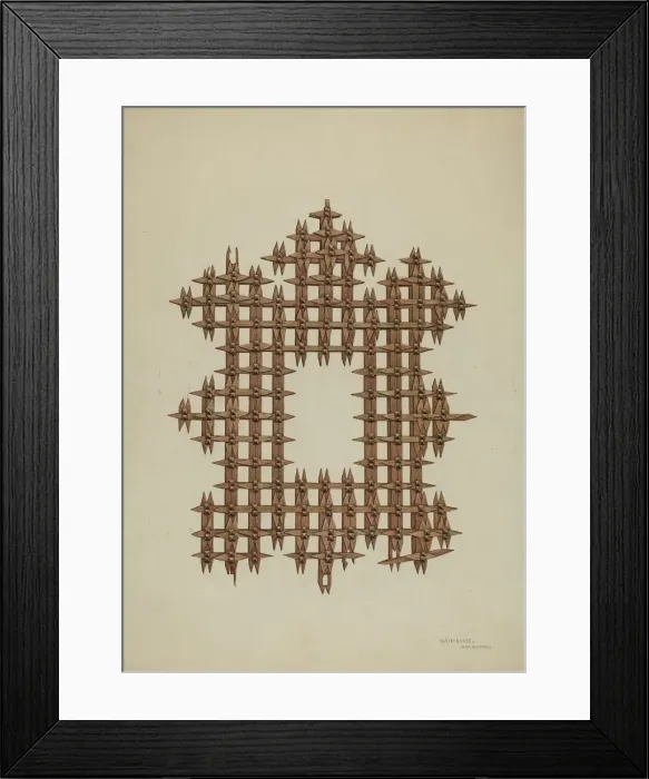 Framed Print : Picture Frame, 1940. Creator: Harry Mann Waddell Framed Print : Picture Frame, 1940. Creator: Harry Mann Waddell