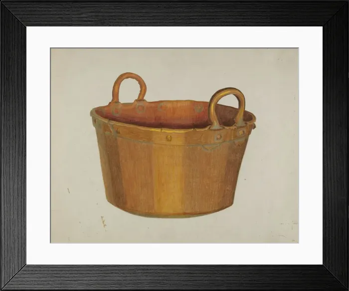 Framed Print : Kettle, c. 1937. Creator: Tulita Westfall Framed Print : Kettle, c. 1937. Creator: Tulita Westfall