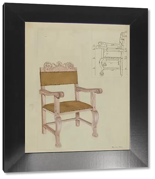 Chair, c. 1937. Creator: Vera Van Voris