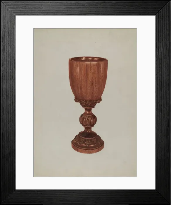 Framed Print : Goblet, c. 1936. Creator: Vera Van Voris Framed Print : Goblet, c. 1936. Creator: Vera Van Voris