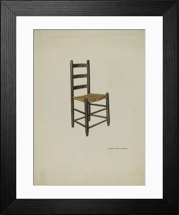 Framed Print : Chair, 1937. Creator: Harry Mann Waddell