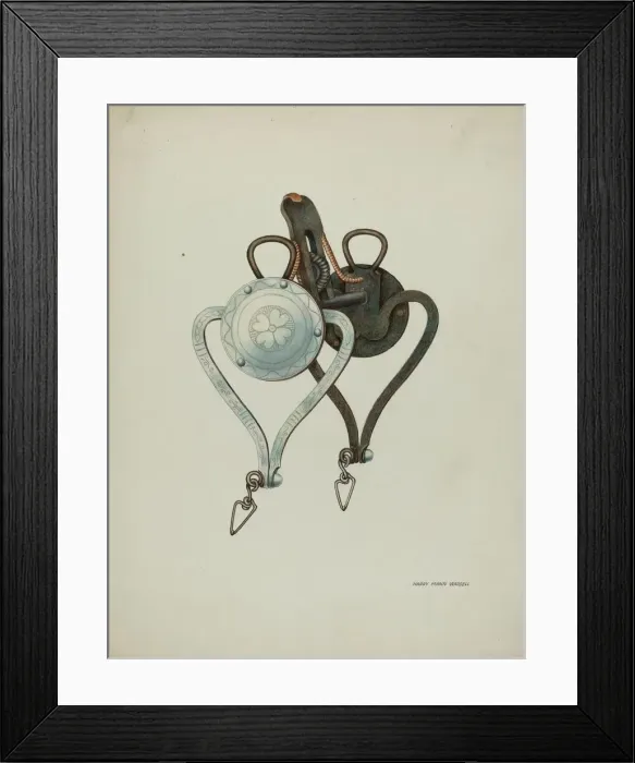 Framed Print : Bit, c. 1939. Creator: Harry Mann Waddell Framed Print : Bit, c. 1939. Creator: Harry Mann Waddell