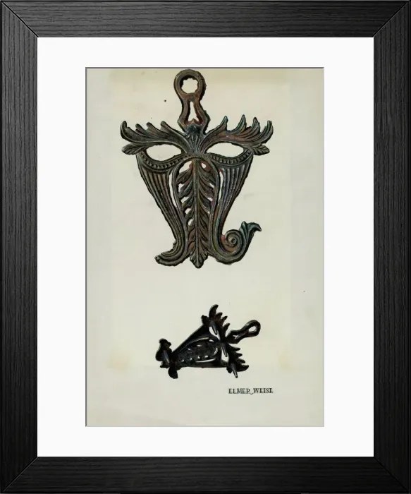 Framed Print : Flat Iron Stand, c. 1938. Creator: Elmer Weise Framed Print : Flat Iron Stand, c. 1938. Creator: Elmer Weise