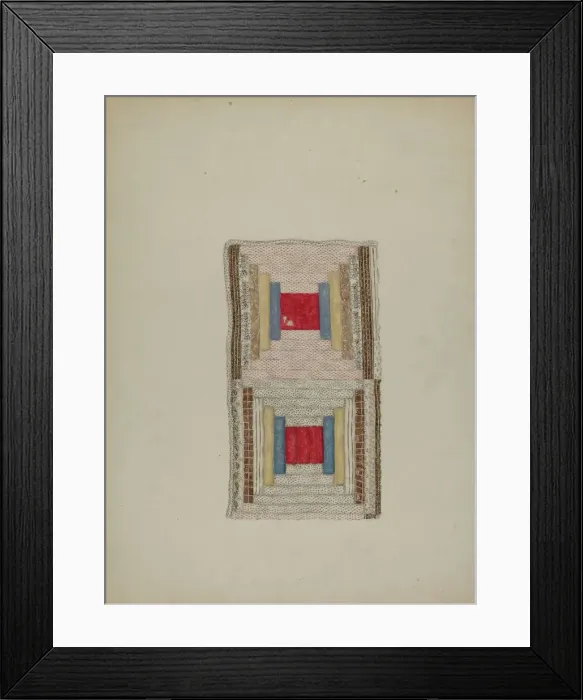 Framed Print : Quilt, c. 1938. Creator: Eva Wilson Framed Print : Quilt, c. 1938. Creator: Eva Wilson