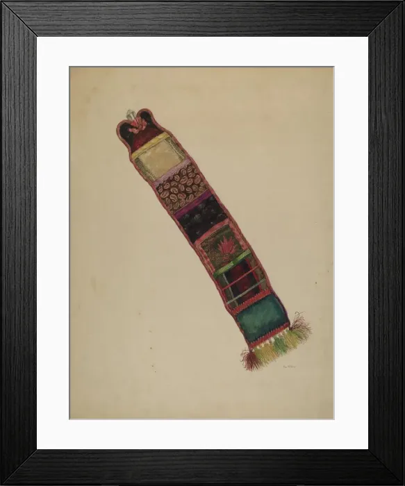 Framed Print : Economy Sewing Supply Holder, c. 1938. Creator: Eva Wilson Framed Print : Economy Sewing Supply Holder, c. 1938. Creator: Eva Wilson