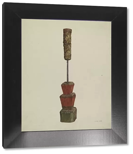 Receptacle for Peanut Oil, c. 1939. Creator: Vera Van Voris