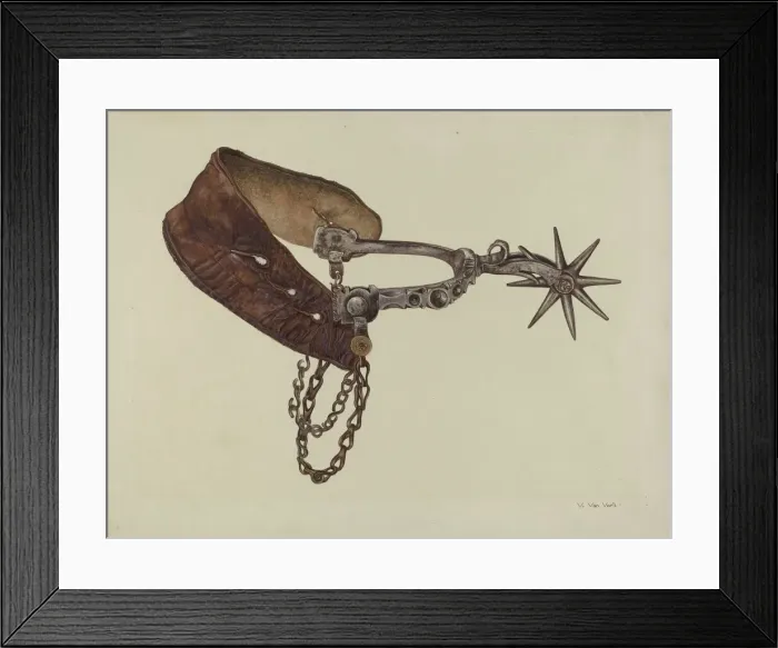 Framed Print : Spur, c. 1937. Creator: Vera Van Voris Framed Print : Spur, c. 1937. Creator: Vera Van Voris