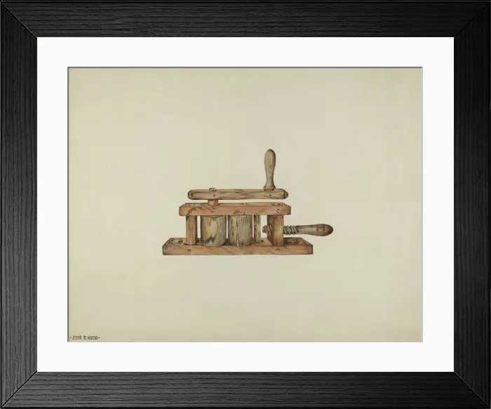 Framed Print : Straw Roller, 1935 / 1942. Creator: Jessie M Youngs Framed Print : Straw Roller, 1935 / 1942. Creator: Jessie M Youngs