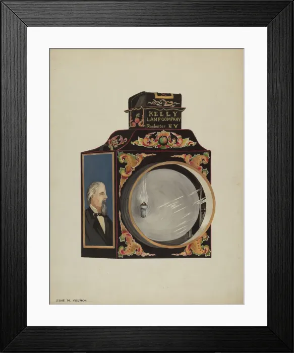 Framed Print : Locomotive Headlight, 1935 / 1942. Creator: Jessie M Youngs Framed Print : Locomotive Headlight, 1935 / 1942. Creator: Jessie M Youngs