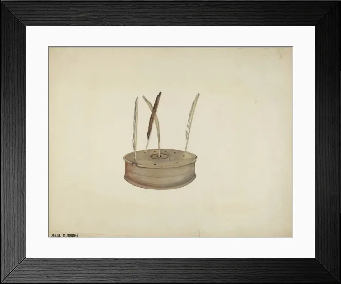 Framed Print : Inkwell, c. 1940. Creator: Jessie M Youngs Framed Print : Inkwell, c. 1940. Creator: Jessie M Youngs